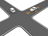 自動運転 | レーダー | 感知 | 道路 - テクノロジー｜イラスト｜フリー素材