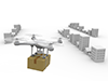 Delivery / Drone / Luggage-Technology | Illustrations | Free Material