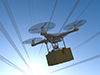 Luggage / Quick / Delivery / Drone-Technology ｜ Illustration ｜ Free Material