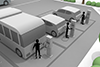 バス/EV電気/道路/充電スタンド - イラストダウンロード-無料 - 2,100×1,400ピクセル